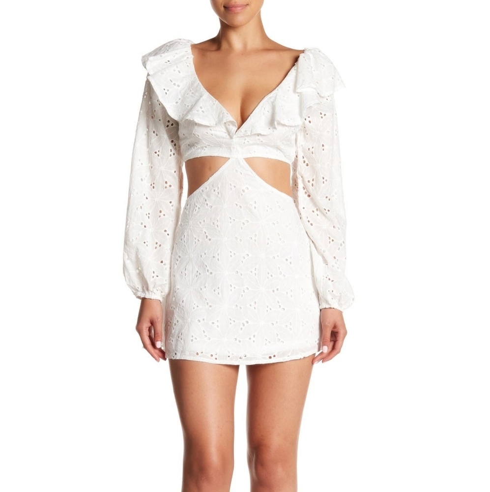 LOVE +HARMONY eyelet cut out dress NWT